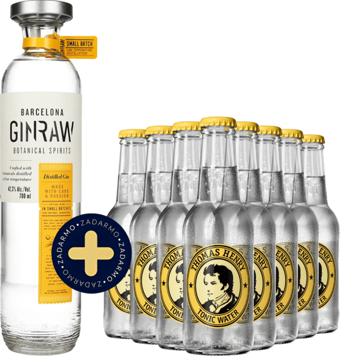 Set GinRaw Gastronomic + 8x Thomas Henry Tonic Water zadarmo