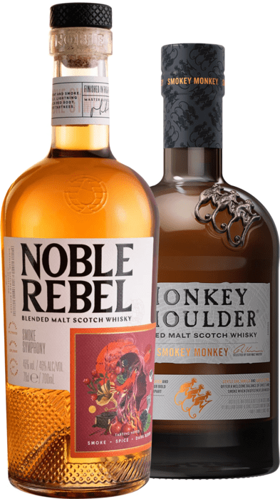 Set Monkey Shoulder Smokey Monkey + Noble Rebel Smoke Symphony