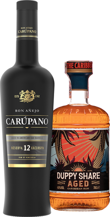 Bundle The Duppy Share Aged Caribbean Rum + Carúpano Reserva Exclusiva 12