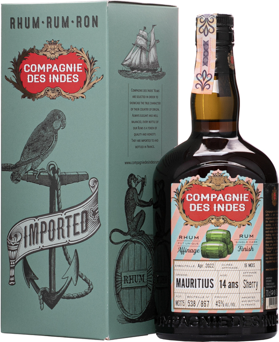 Compagnie des Indes Mauritius 14 Year Old Sherry Olorosso