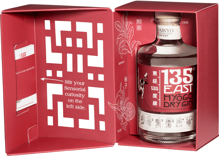 135° East Hyogo Dry Gin + set of cards