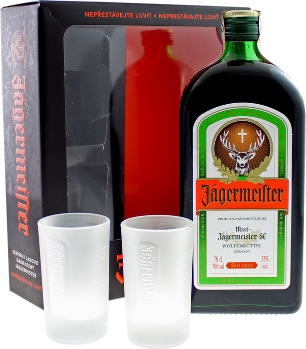 Jägermeister + 2 poháre