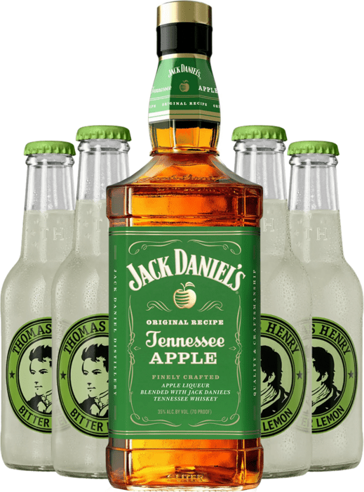 Set Jack Daniel&#039;s Apple + 4x Thomas Henry Bitter Lemon