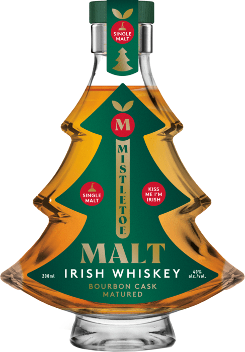 Mistletoe Malt Irish Whiskey - Vánoční stromek 0,2l