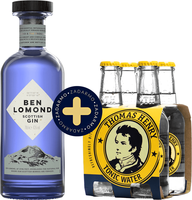 Set Ben Lomond Gin + 4 pack Thomas Henry Tonic Water zadarmo