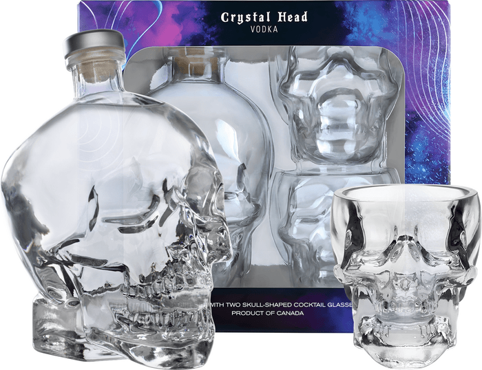 Crystal Head + 2 poháre - poškodený