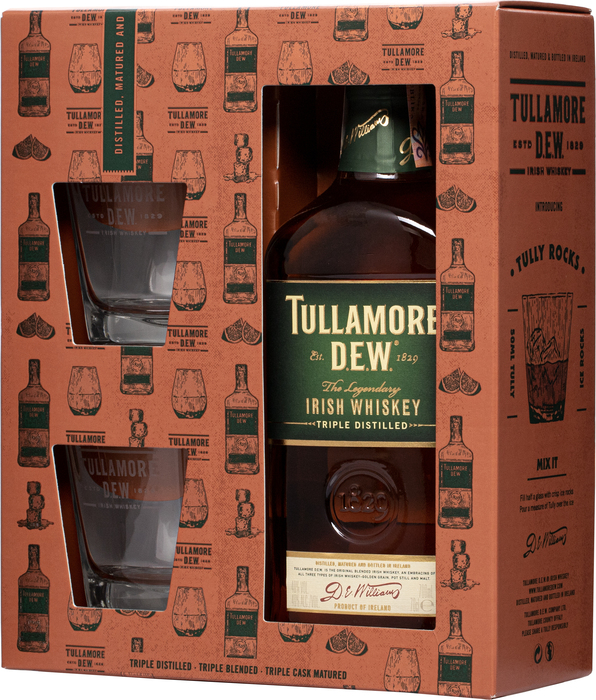Tullamore Dew s 2 pohármi