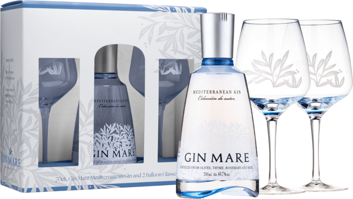 Gin Mare + 2 glasses
