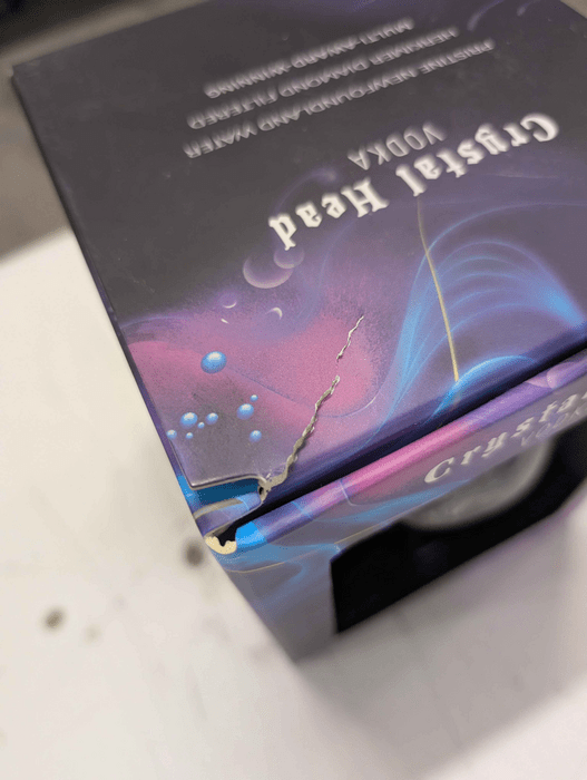 Crystal Head - damaged packaging