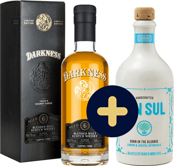 Set Darkness Campbeltown 6 letá + Gin Sul zdarma