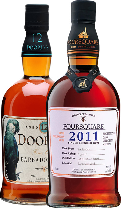 Set Foursquare 2011 Cask Strength + Doorly&#039;s 12 ročný