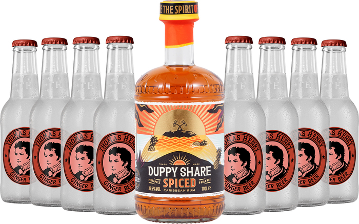 Set The Duppy Share Spiced + 8x Thomas Henry Spicy Ginger Beer
