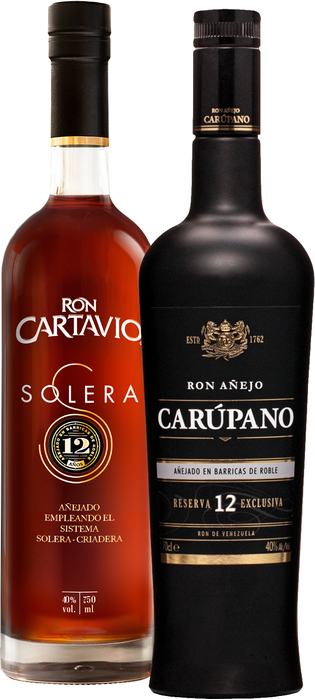 Set Ron Cartavio Solera 12 + Carúpano Reserva Exclusiva 12
