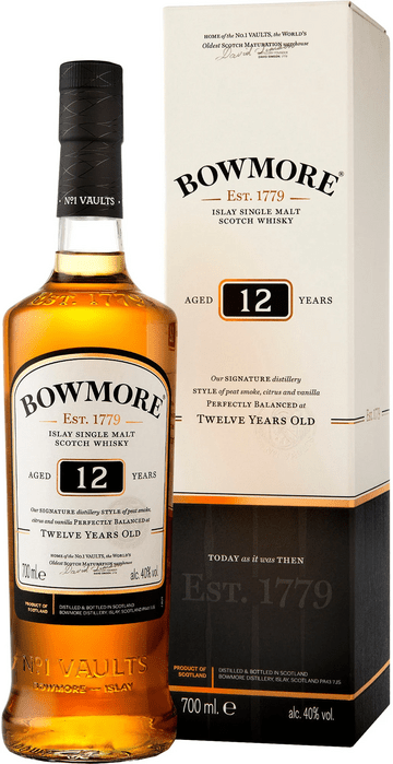 Bowmore 12 Year Old - damaged box