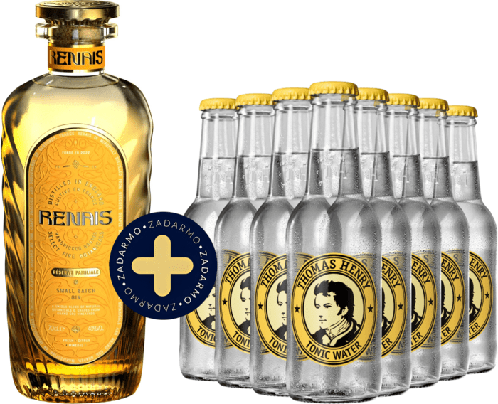 Set Renais Small Batch Gin + 8x Thomas Henry Tonic Water zadarmo