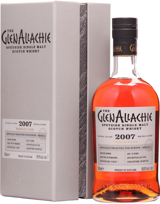 The GlenAllachie Single Cask 2007 15 Year Old Batch 6