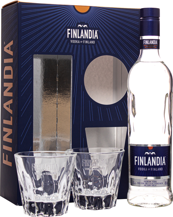 Finlandia + 2 sklenice