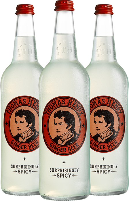 3x Thomas Henry Ginger Beer 0,75l