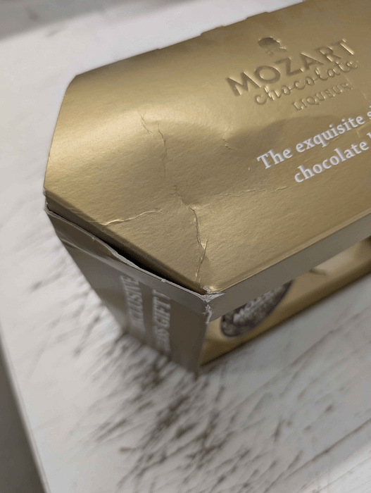 Mozart Chocolate Cream with Coupette Glass - damaged packaging