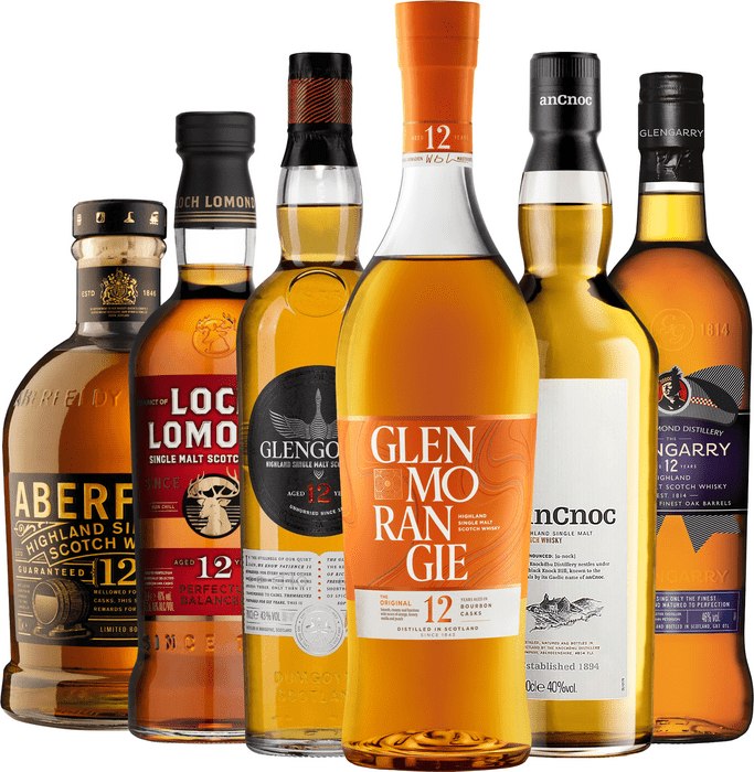 Bundle 6x Highland 12 Year old whisky