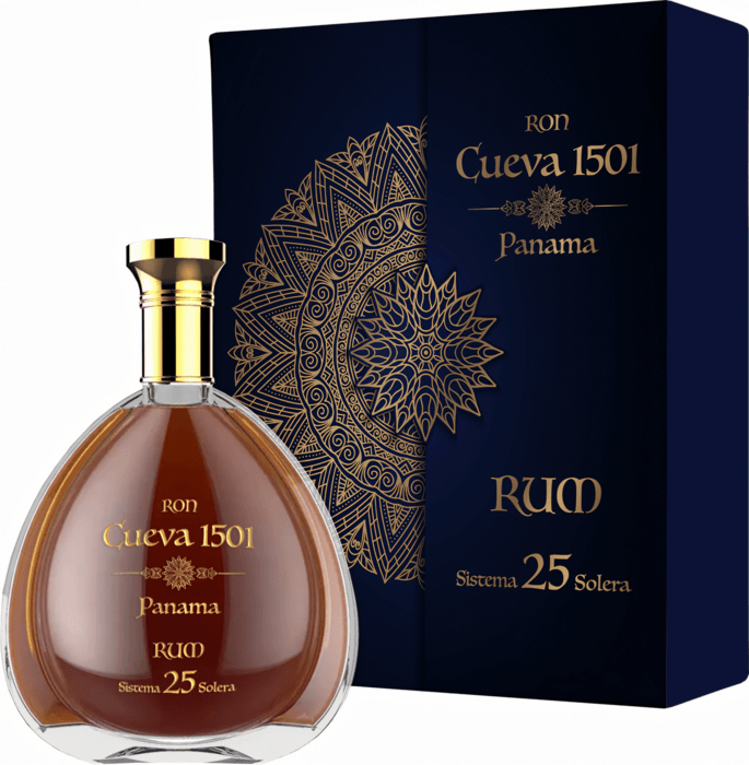 Ron Cueva 1501 Panama Sistema 25 Solera - damaged box