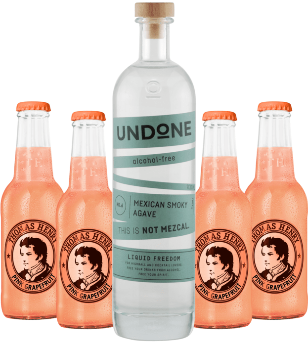 Bundle Undone No.6 Not Mezcal + 4x Thomas Henry Pink Grapefruit