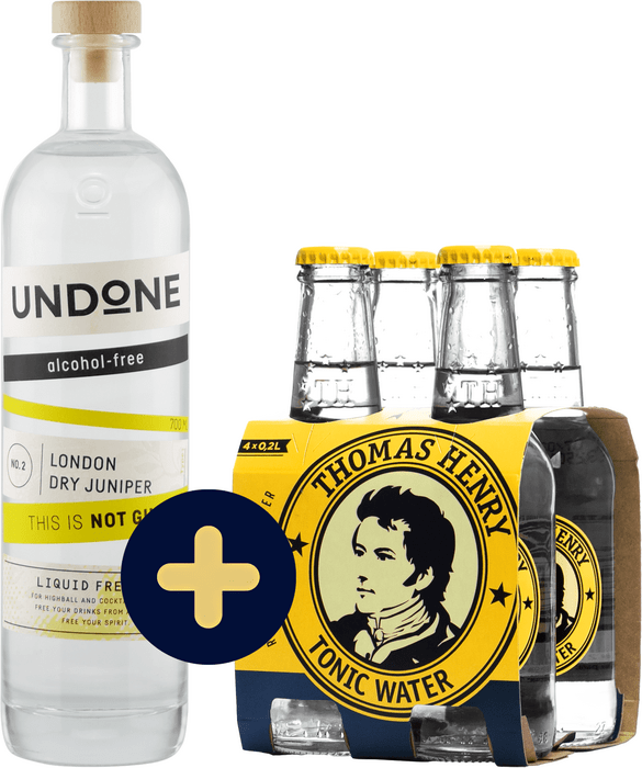 Bundle Undone No.2 Not Gin + 4x Thomas Henry Tonic Water free