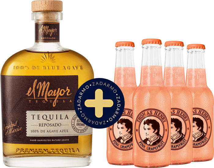 Set El Mayor Reposado + 4x Thomas Henry Grapefruit