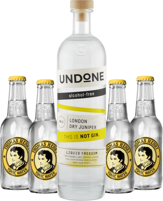 Bundle Undone No.2 Not Gin + 4x Thomas Henry Tonic Water