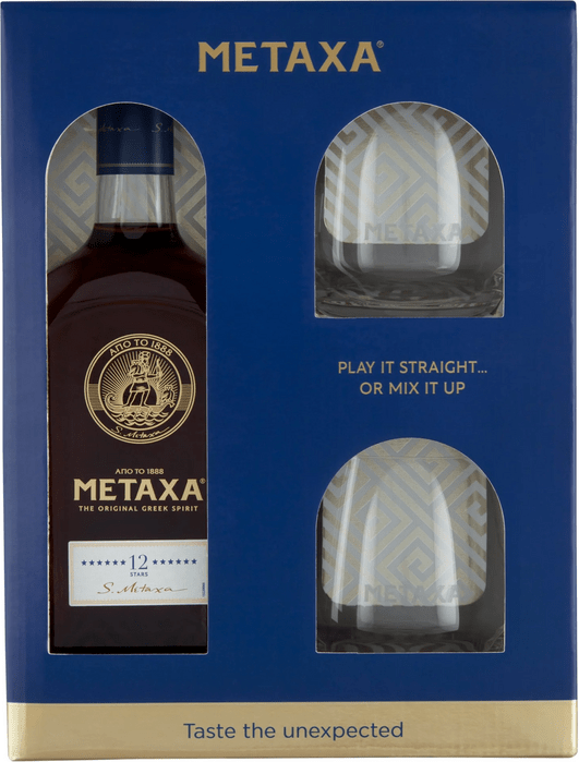 Metaxa 12* + 2 sklenice