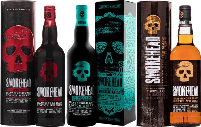 Bundle Smokehead Rum Rebel + Sherry Bomb + Tequila Cask