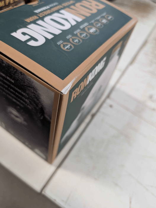 Ron Kong Spiced Rainforest Rum - poškodený obal