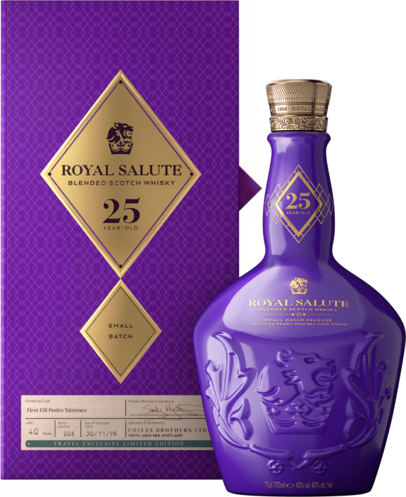 Royal Salute 25 ročná Travel Exclusive Edition