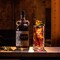 Kraken Black Spiced Rum with a glass