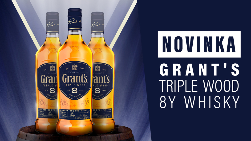 Grants 8y trpple wood whisky
