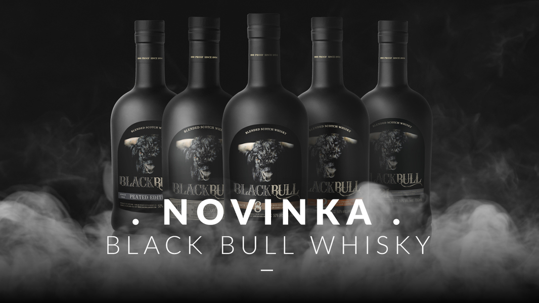 Novinka Highland blended whisky Black bull