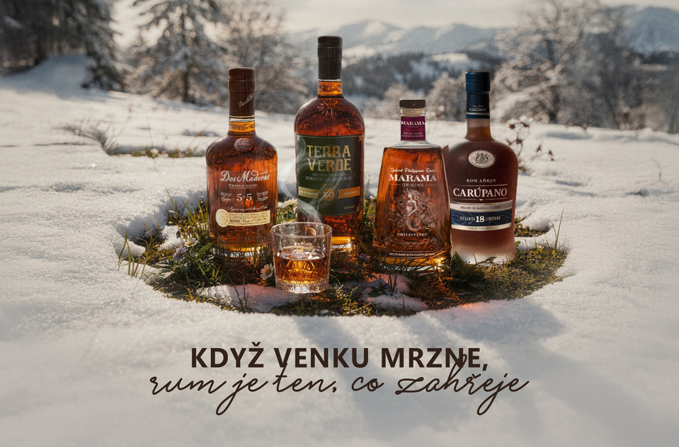 Když venku mrzne, rum vás zahřeje.
