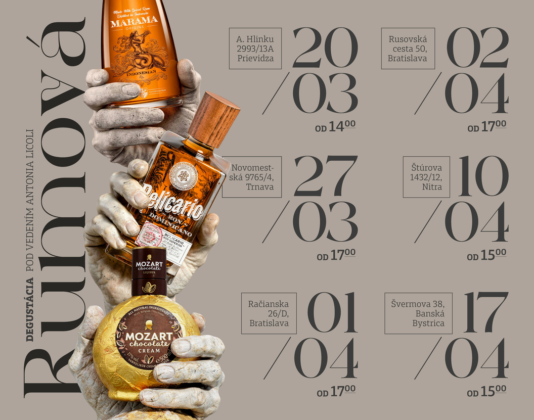 Objavte svet rumov na našej degustácii