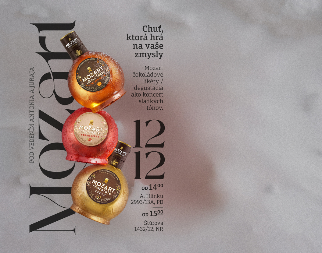 Mozart degustácia Prievidza &amp; Nitra