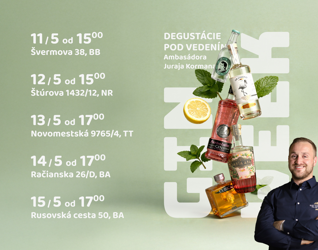 Gin Tonic Week – Týždeň plný chutí vo Svete nápojov