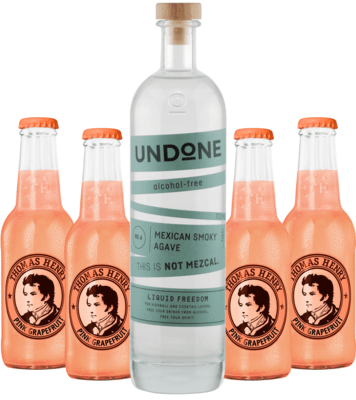 Bundle Undone No.6 Not Mezcal + 4x Thomas Henry Pink Grapefruit