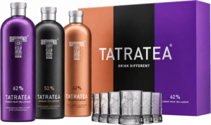 Tatratea Darčekový Set 3×0,7l s 6 pohármi
