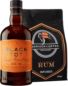 Set Black Tot + Serious Coffee Roastery Coffee Infused by Rum