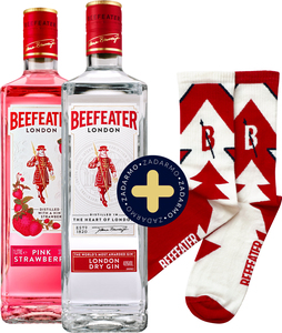 Set Beefeater Gin 1l + Pink 1l + dámske ponožky zadarmo