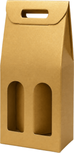 Gold Gift Box for 2 Bottles