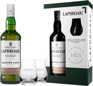 Laphroaig Quarter Cask + 2 poháre