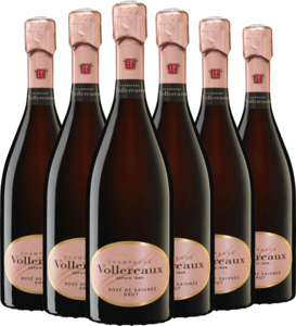 Set 6x Vollereaux Rosé de Saignée Brut
