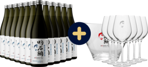 Bundle 12× Akashi-Tai Honjozo Genshu Sake + 6 glasses and a cooler for free