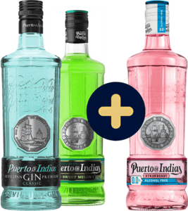 Set Puerto de Indias Classic + Sweet Melon + Strawberry Alcohol free zdarma