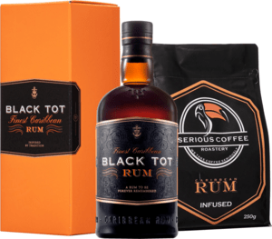 Set Black Tot + Serious Coffee Roastery Coffee Infused by Rum